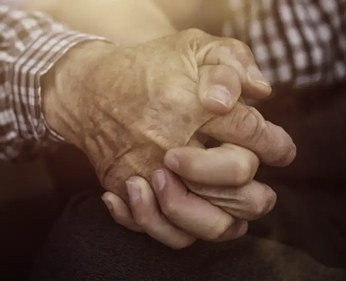 holding hands
